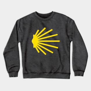 Yellow Scallop Shell Camino de Santiago Crewneck Sweatshirt